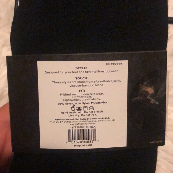 2 Frye Bamboo Blend Boot Socks - Picture 4 of 4